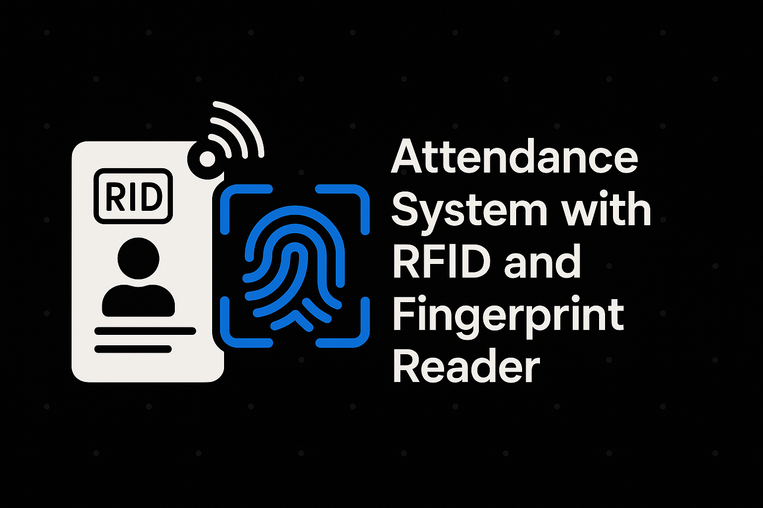 Attendance System with RFID and Fingerprint Reader